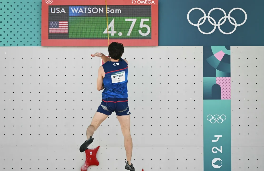 American teenager Sam Watson sets world record in speed climbing, the fastest sport at the Paris Olympics